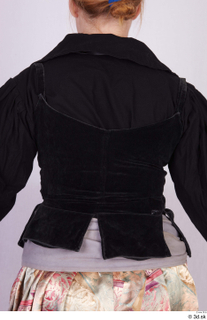  Photos Woman in Historical Dress 104 black jacket historical clothing upper body 0006.jpg
